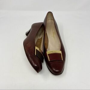 Salvatore Ferragamo Kitten Heels- Size 7AA
